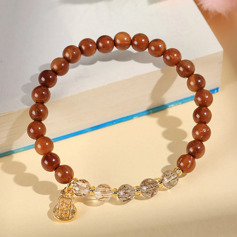 Bracciale Buddha Stones Green Phantom Citrine Rutilato Quarzo Super Seven Crystal Confidence Attract Wealth - Image 9