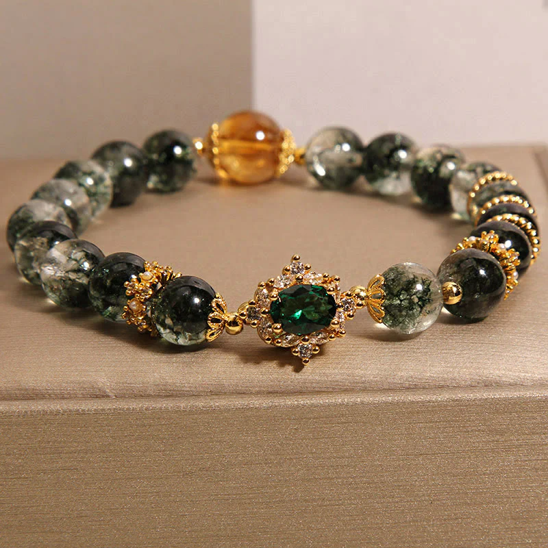 Bracciale Buddha Stones Green Phantom Green Crystal Confidence