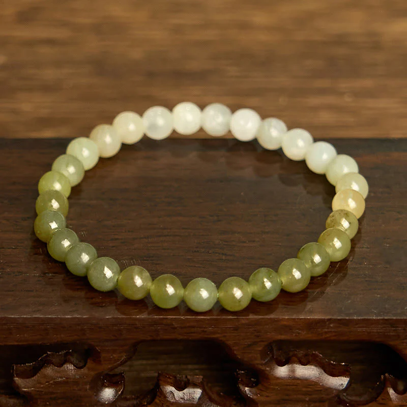 Bracciale Buddha Stones Hetian Jade Gradient Color Abbondanza - Image 7