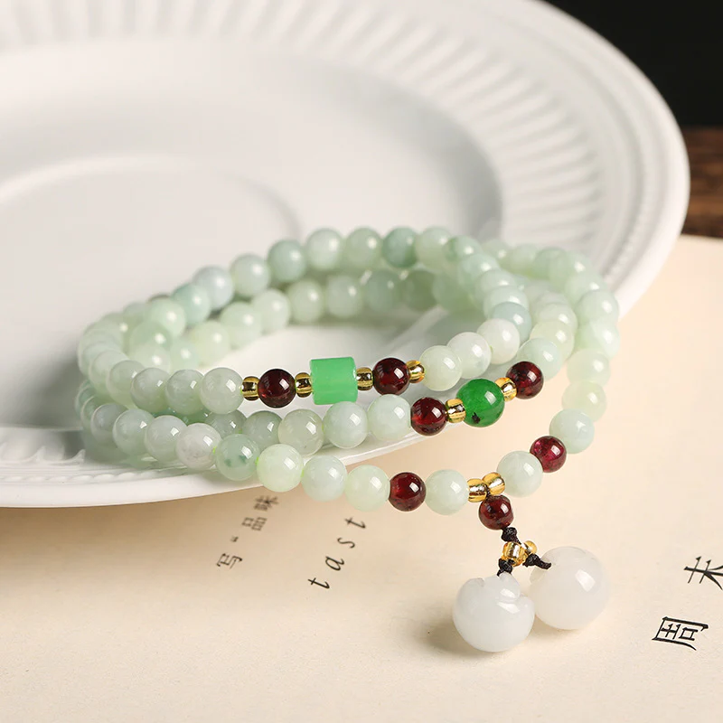 Bracciale Buddha Stones in giada naturale Pixiu Buddha Abbondanza - Image 4