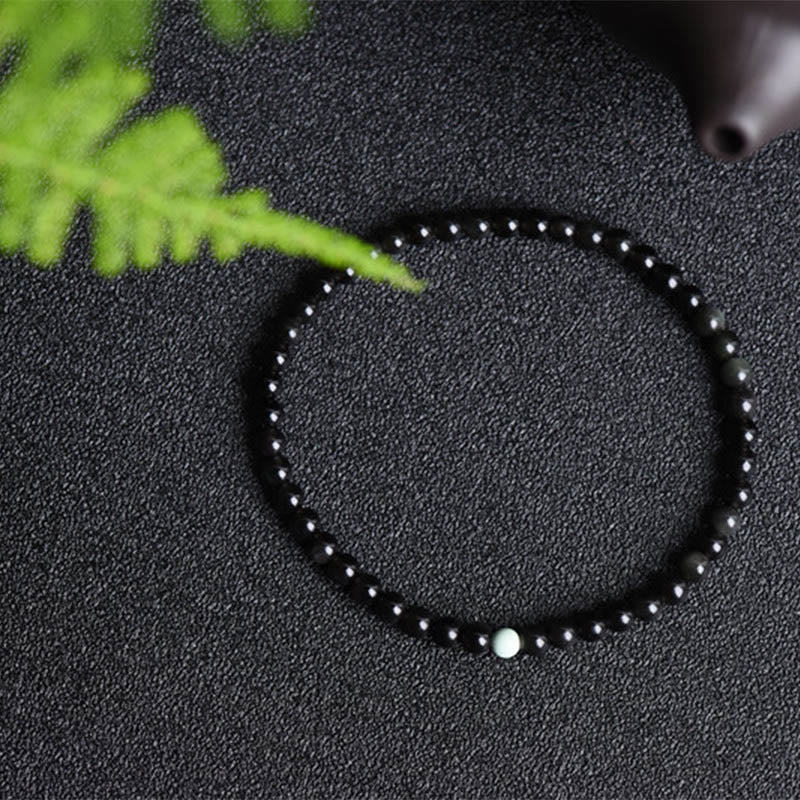 Bracciale Buddha Stones in ossidiana nera, turchese e forza per la realizzazione - Image 2