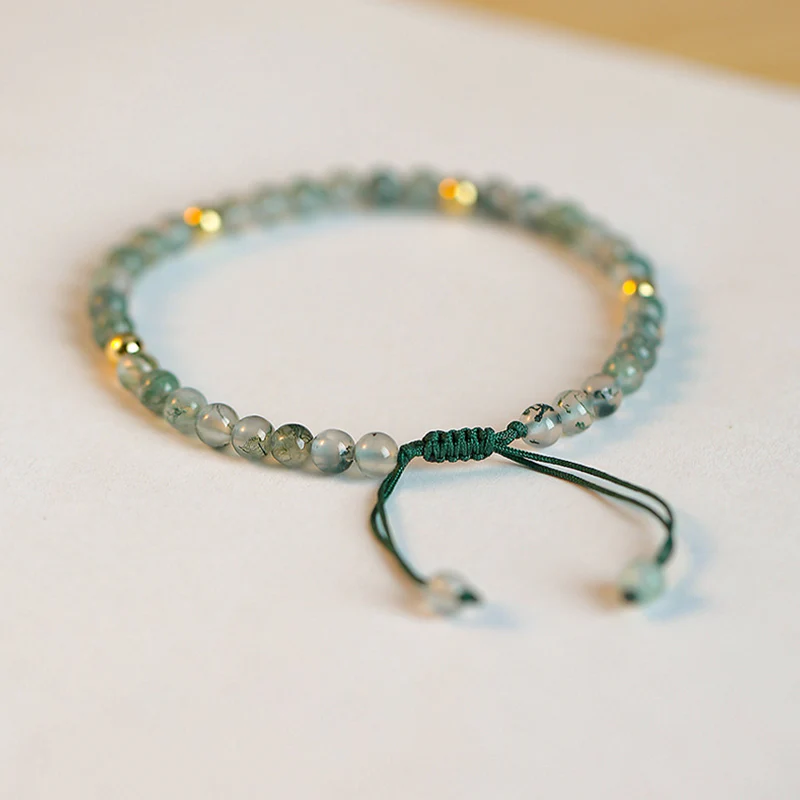 Bracciale Buddha Stones Moss Agate Lucky Balance - Image 5