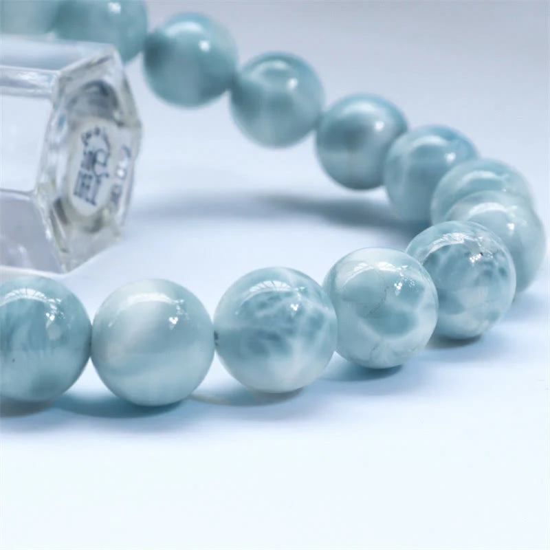 Bracciale Buddha Stones Natural Larimar Wisdom Confidence - Image 7