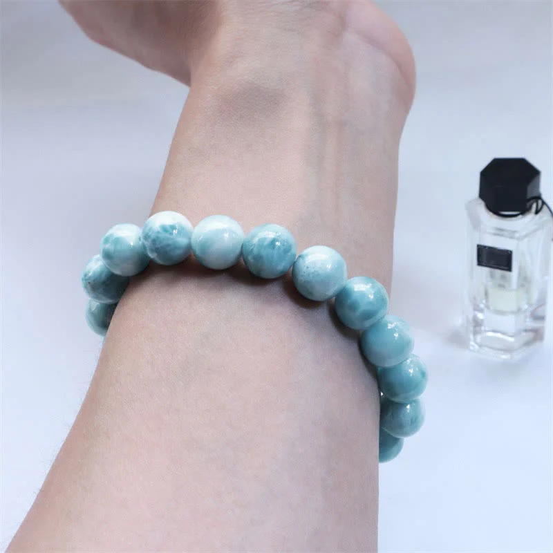 Bracciale Buddha Stones Natural Larimar Wisdom Confidence - Image 8