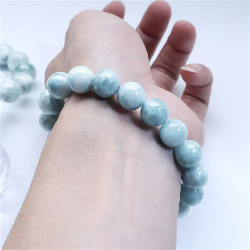 Bracciale Buddha Stones Natural Larimar Wisdom Confidence - Image 9