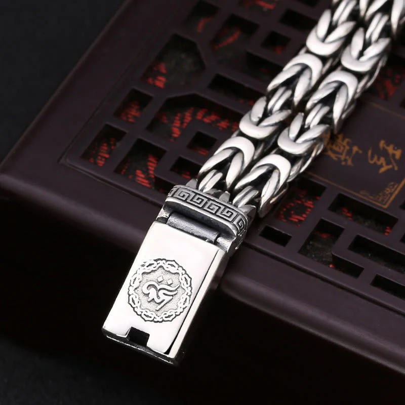 Bracciale Buddha Stones Om Mani Padme Hum inciso Pace Purezza - Image 3