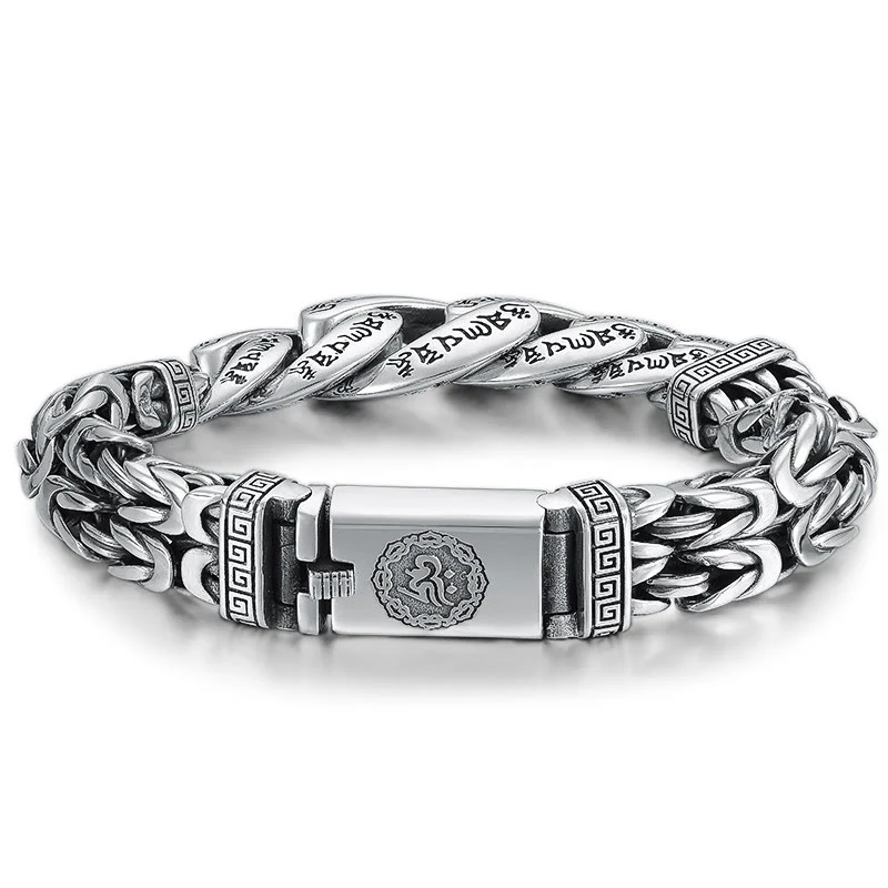Bracciale Buddha Stones Om Mani Padme Hum inciso Pace Purezza - Image 5