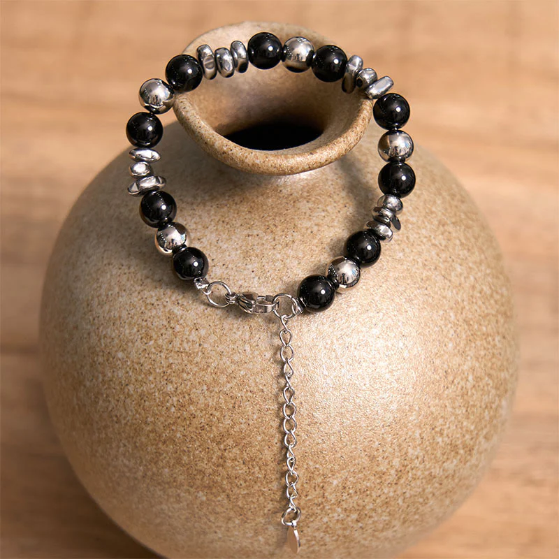 Bracciale Buddha Stones Onice Nero Fortuna - Image 2