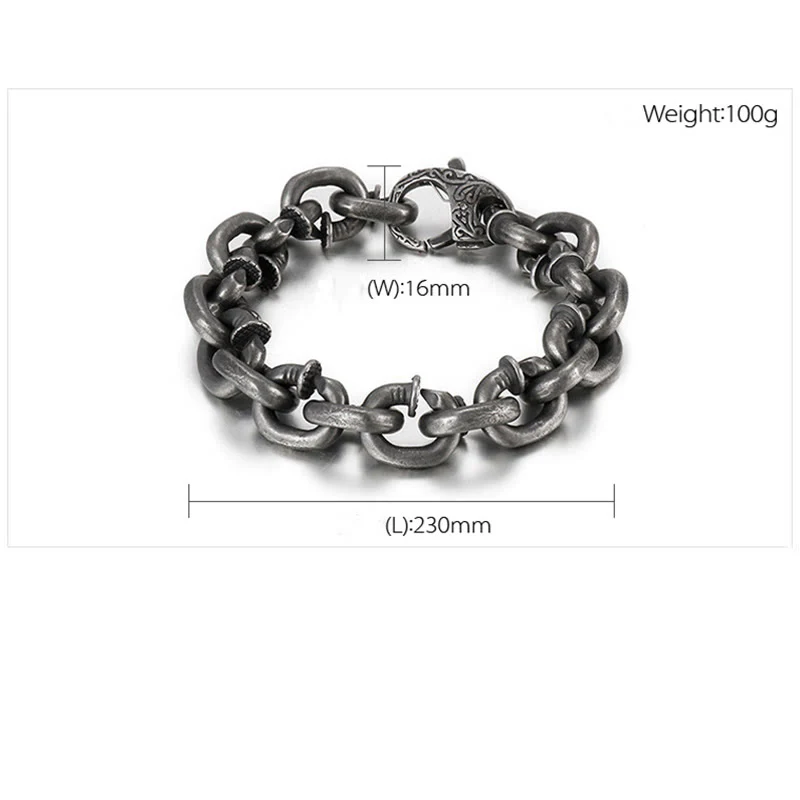 Bracciale Buddha Stones Square Rivets Titanium Steel Good Luck Balance - Image 5