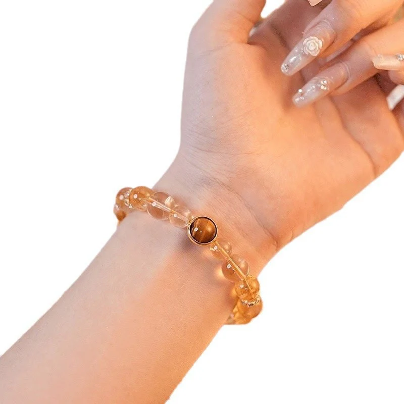 Bracciale Buddha Stones Topazio Citrino Occhio di Tigre Zakiram Dea della Ricchezza - Image 5