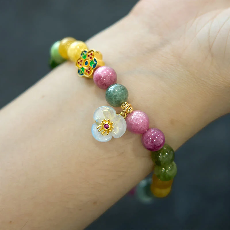 Bracciale Buddha Stones Tormalina Fiore della Saggezza - Image 4