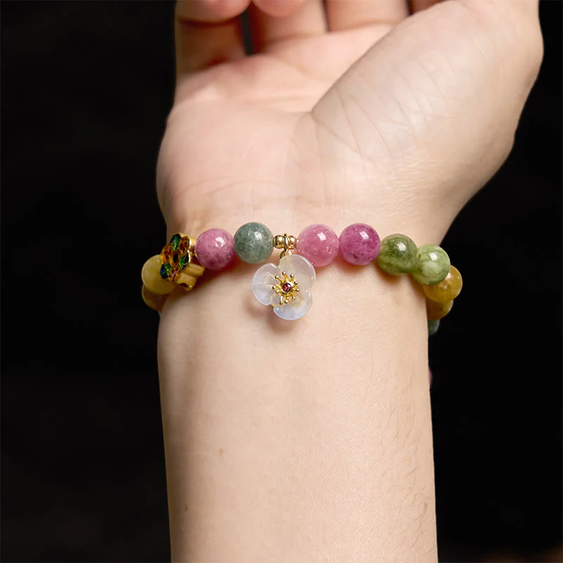 Bracciale Buddha Stones Tormalina Fiore della Saggezza - Image 5