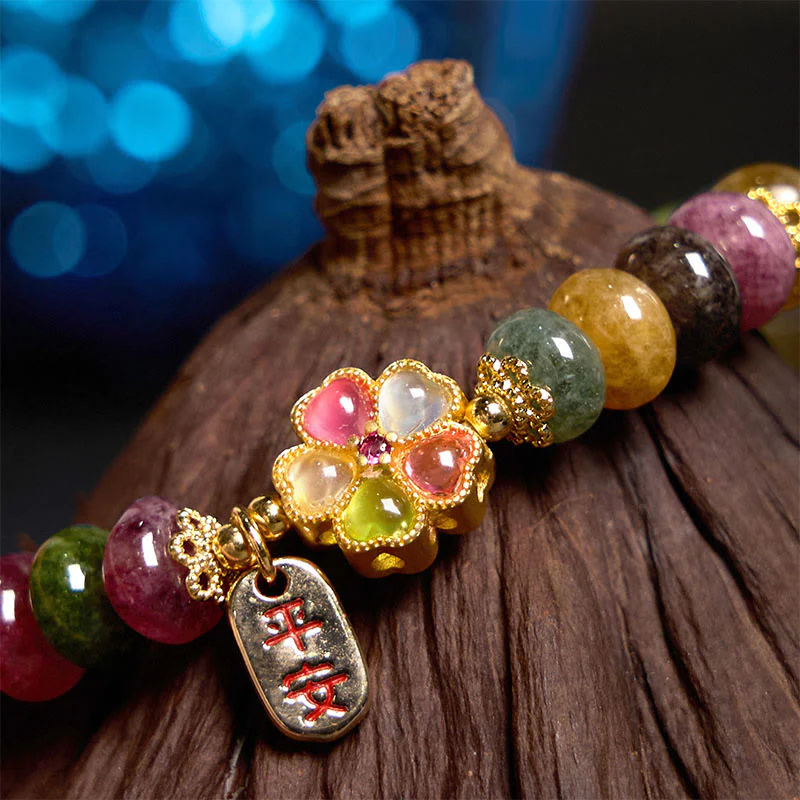Bracciale Buddha Stones Tormalina Giada Safe And Well Love - Image 3