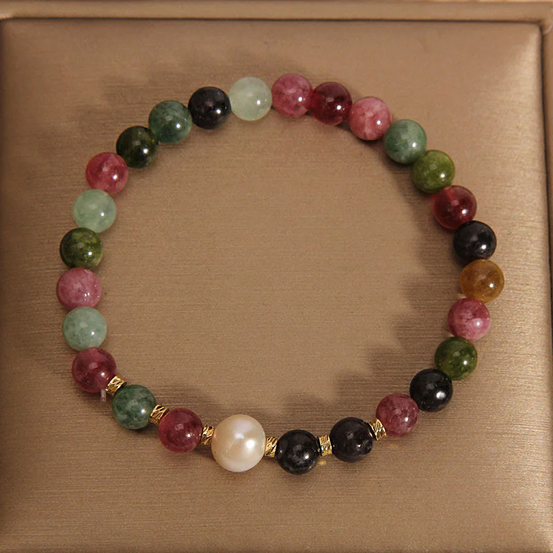 Bracciale Buddha Stones Tormalina Perla Saggezza - Image 5