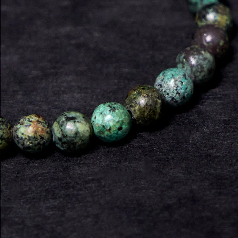 Bracciale Buddha Stones Vintage con design anticato in rame turchese - Image 8