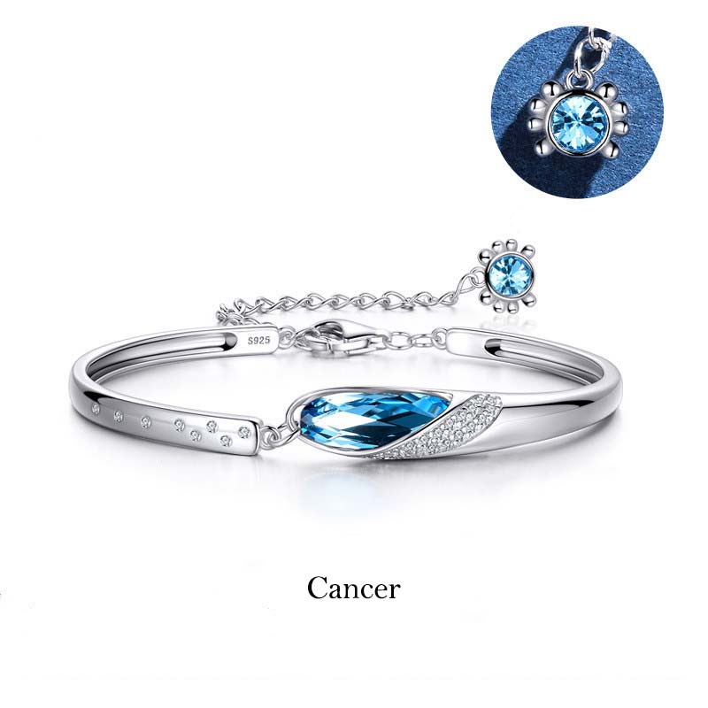 Bracciale con ciondolo Buddha Stones in rame placcato argento 925 con 12 costellazioni dello zodiaco - Image 10