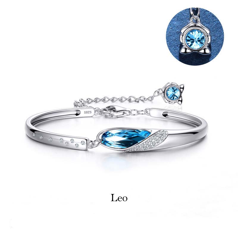 Bracciale con ciondolo Buddha Stones in rame placcato argento 925 con 12 costellazioni dello zodiaco - Image 11