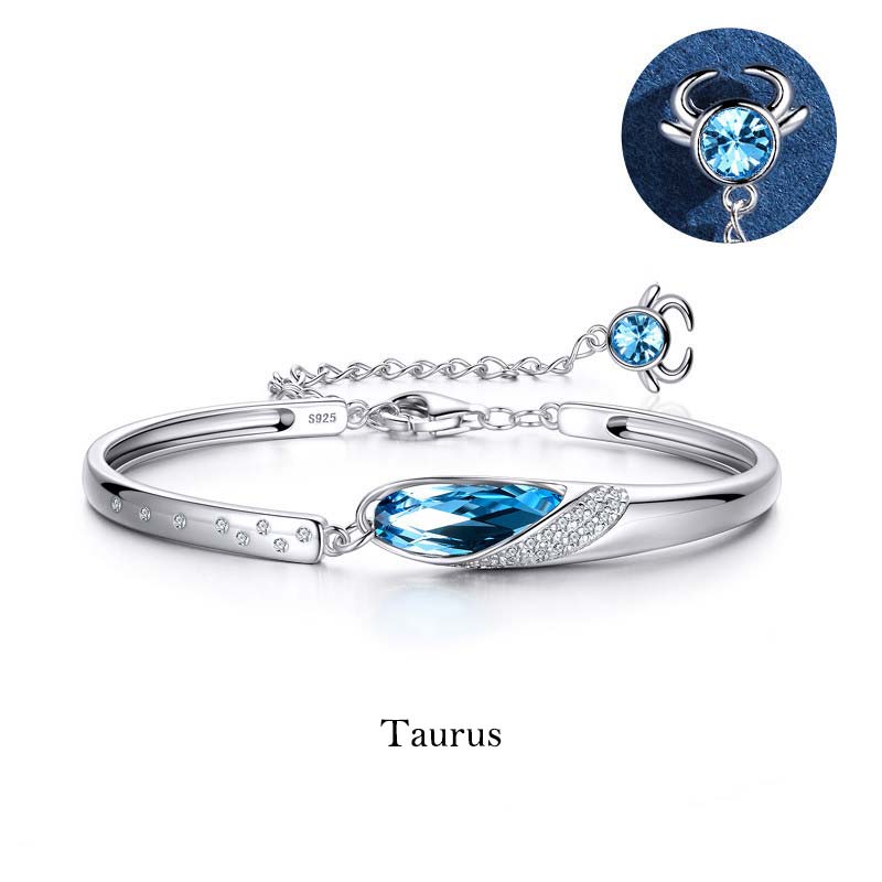 Bracciale con ciondolo Buddha Stones in rame placcato argento 925 con 12 costellazioni dello zodiaco - Image 13
