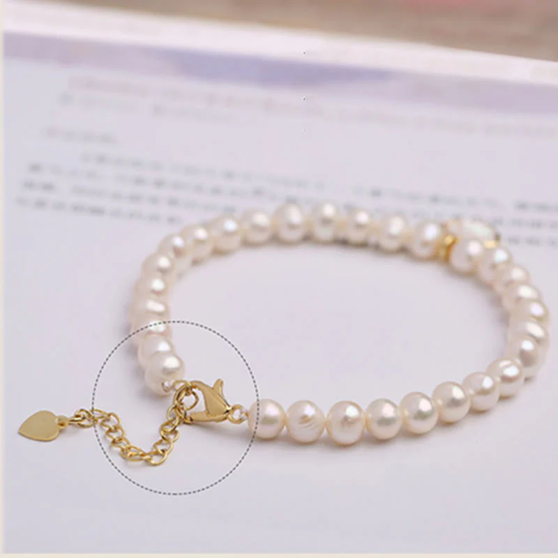 Bracciale con ciondolo in perle di cristallo naturale placcato oro 14K Buddha Stones - Image 13