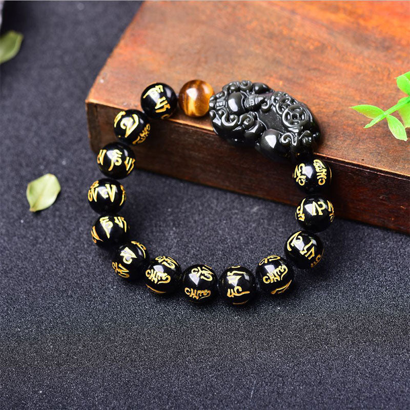 Bracciale della ricchezza in ossidiana PiXiu FengShui - Image 4