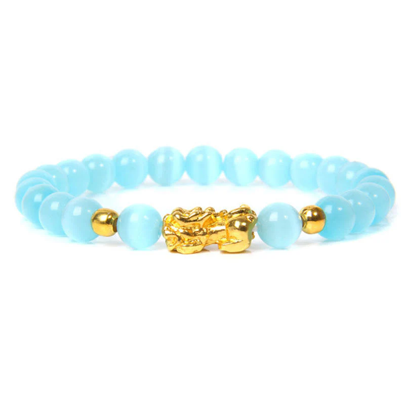 Bracciale della ricchezza in ossidiana Pixiu fortunata con Buddha Stones FengShui - Image 10