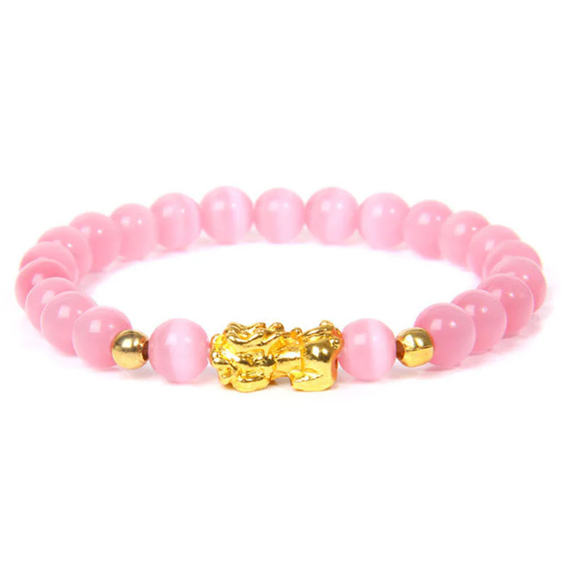 Bracciale della ricchezza in ossidiana Pixiu fortunata con Buddha Stones FengShui - Image 12