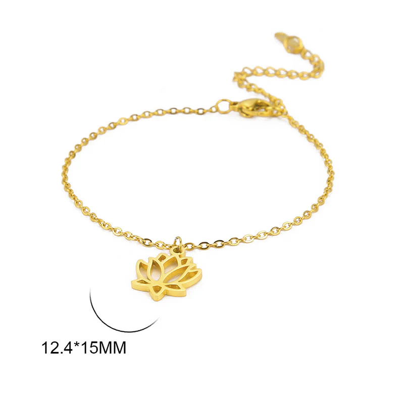 Bracciale dell'illuminazione in acciaio e titanio con motivo a loto Buddha Stones - Image 15