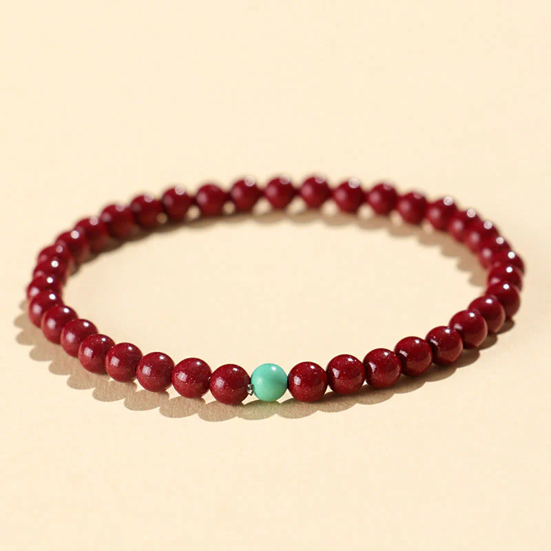 Bracciale di concentrazione in turchese cinabro Buddha Stones - Image 3
