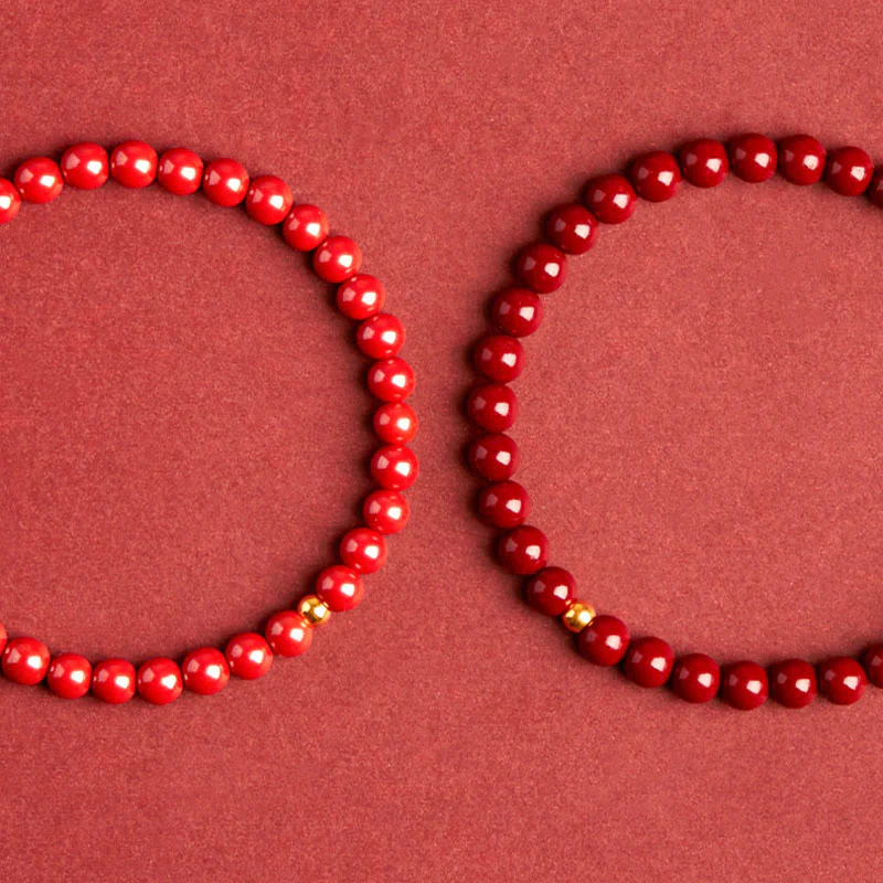 Bracciale di concentrazione in turchese cinabro Buddha Stones - Image 5
