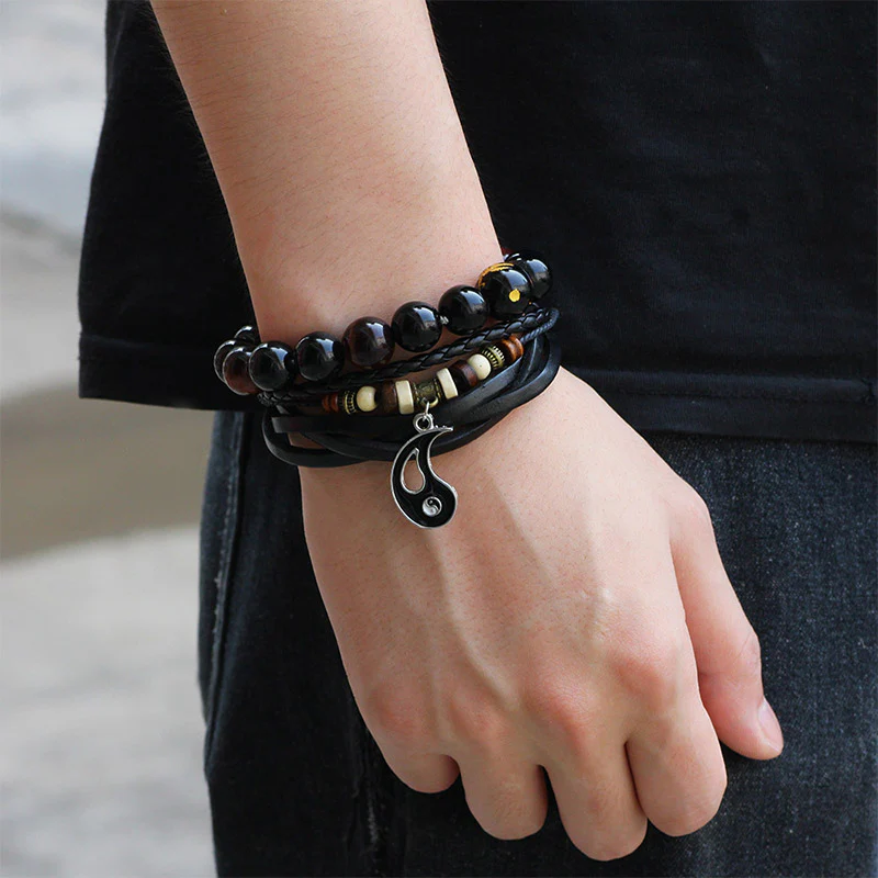 Bracciale equilibrio coppia pendente Yin Yang - Image 10