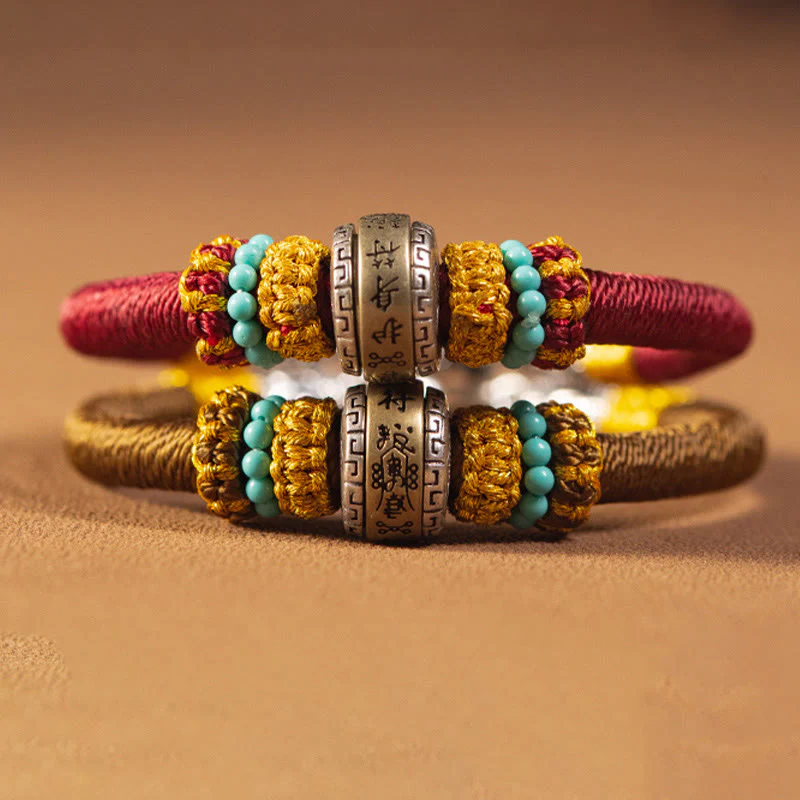Bracciale intrecciato con amuleto Buddha Stones fatto a mano con nodo di King Kong, protezione dalla fortuna - Image 14