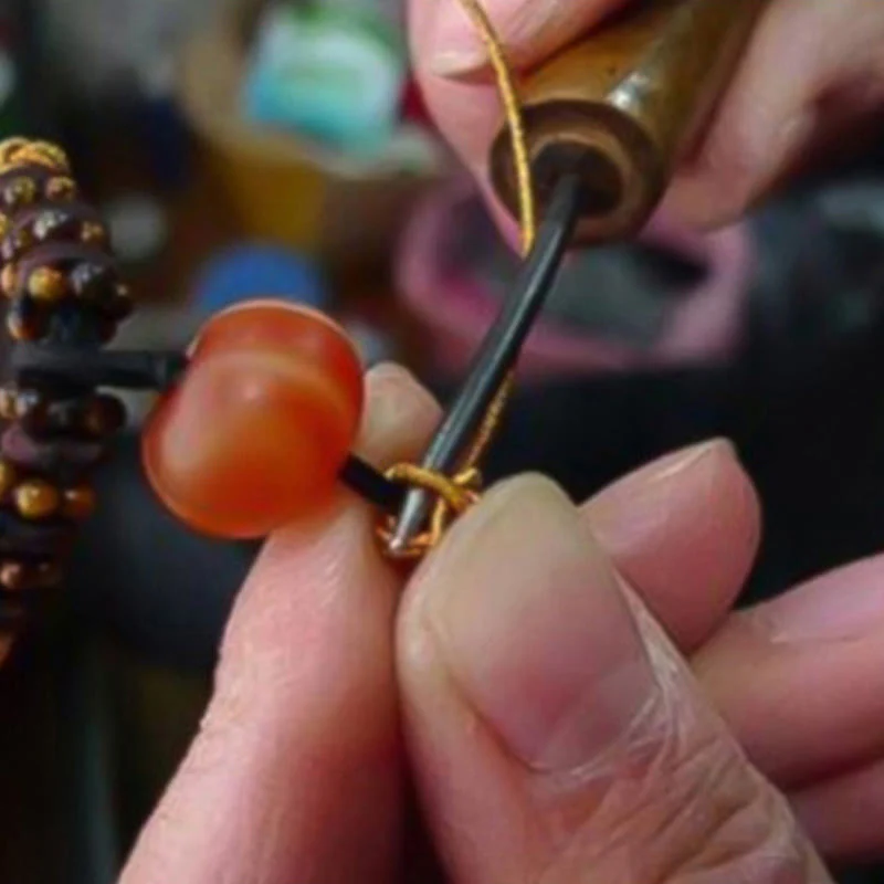 Bracciale intrecciato con amuleto Buddha Stones fatto a mano con nodo di King Kong, protezione dalla fortuna - Image 17