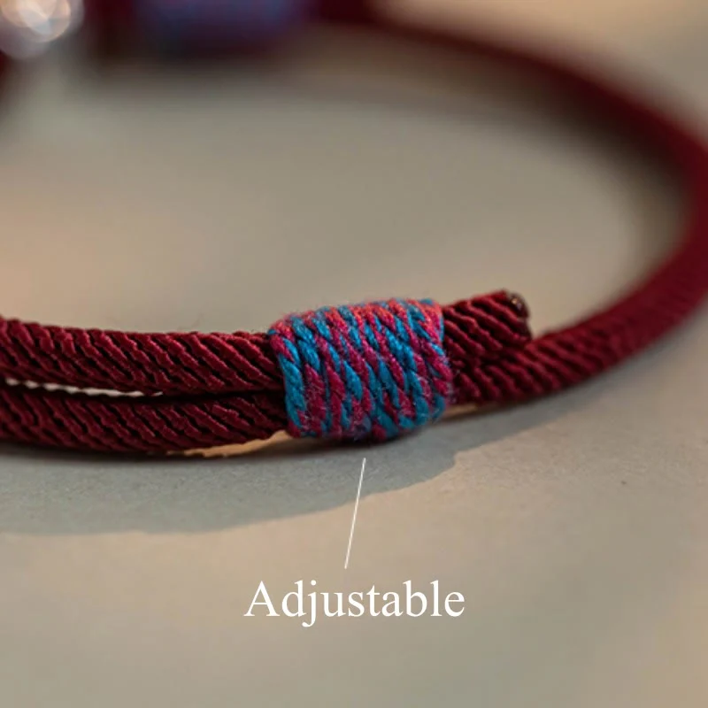 Bracciale intrecciato con Buddha Stones, fatto a mano in argento sterling 925, tibetano, Om Mani Padme Hum, protezione dalla fortuna - Image 11