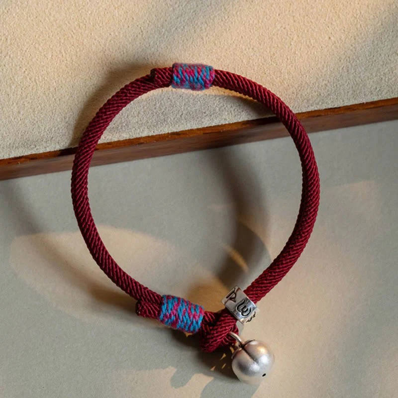 Bracciale intrecciato con Buddha Stones, fatto a mano in argento sterling 925, tibetano, Om Mani Padme Hum, protezione dalla fortuna - Image 6