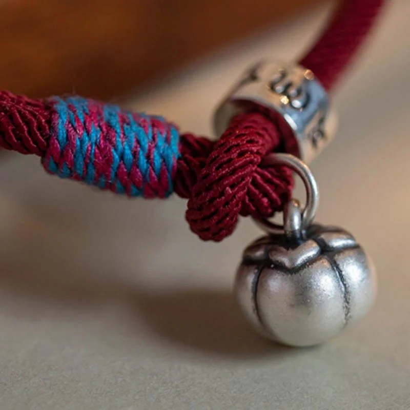 Bracciale intrecciato con Buddha Stones, fatto a mano in argento sterling 925, tibetano, Om Mani Padme Hum, protezione dalla fortuna - Image 9