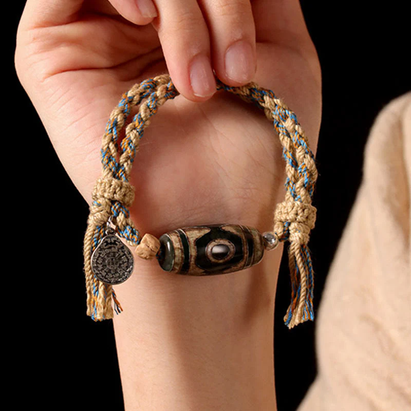 Bracciale intrecciato con Buddha Stones per la protezione della ricchezza - Image 10