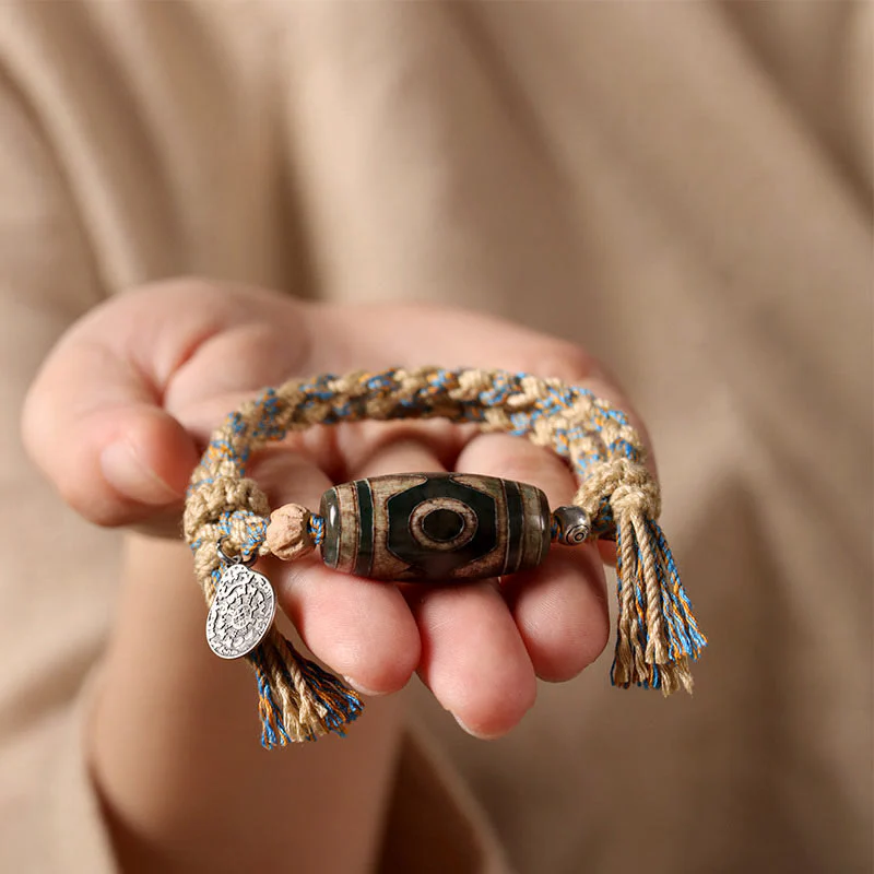 Bracciale intrecciato con Buddha Stones per la protezione della ricchezza - Image 9