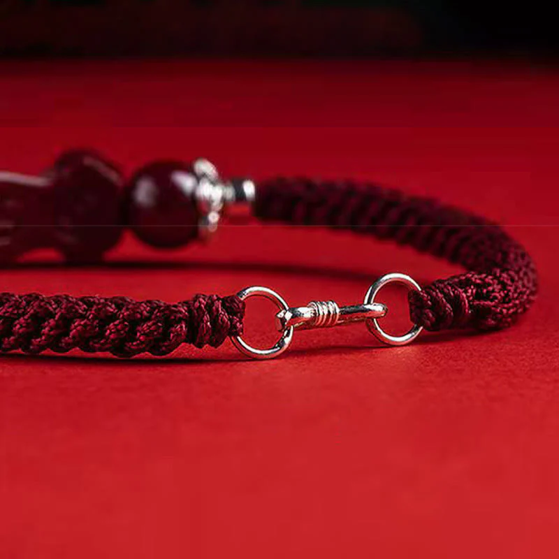 Bracciale intrecciato con Buddha Stones, PiXiu, Cinabro, Ricchezza e Fortuna, fatto a mano - Image 10
