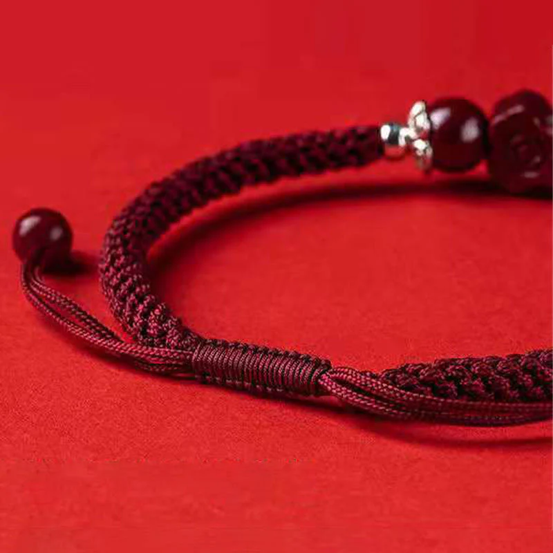 Bracciale intrecciato con Buddha Stones, PiXiu, Cinabro, Ricchezza e Fortuna, fatto a mano - Image 22