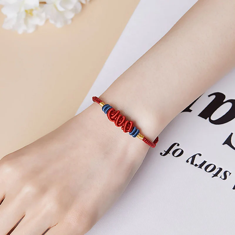 Bracciale intrecciato con ciondolo a forma di pesce koi in argento sterling 925 Buddha Stones Wealth Success - Image 7