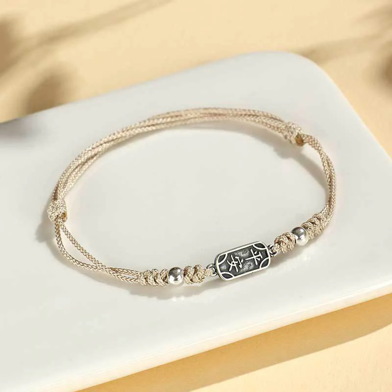 Bracciale intrecciato in argento sterling 925 fatto a mano con Buddha Stones, pace e gioia, protezione sicura e benefica - Image 36