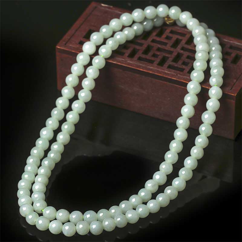 Bracciale Mala della fortuna in giada con 108 perle - Image 2