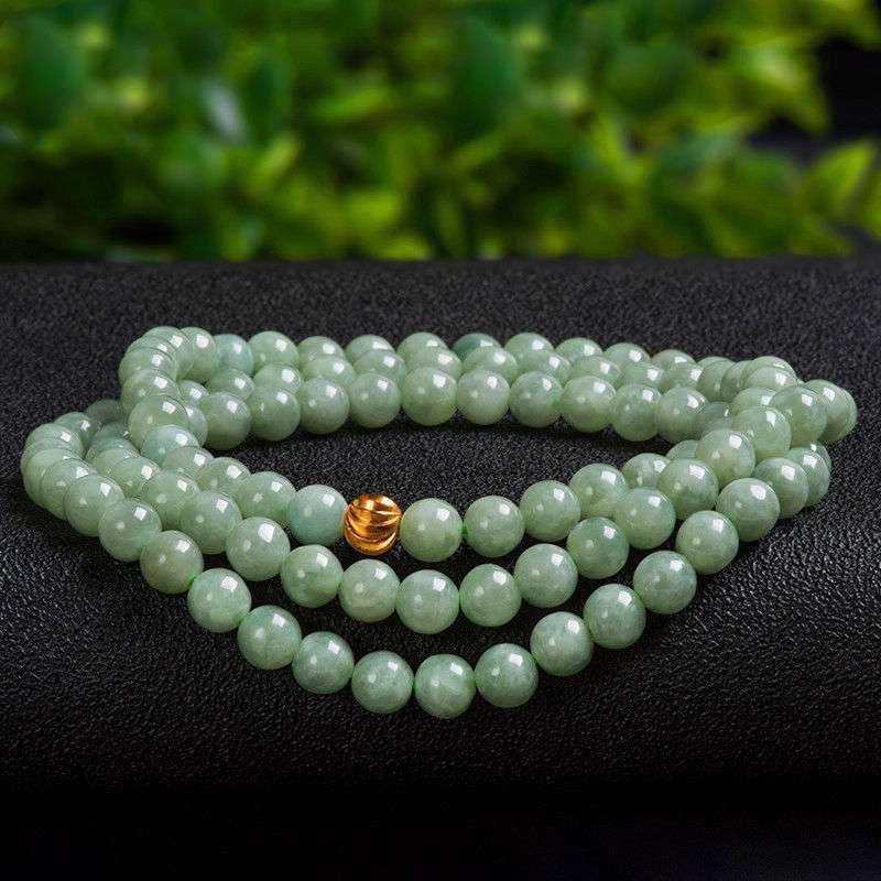 Bracciale Mala della fortuna in giada con 108 perle - Image 6