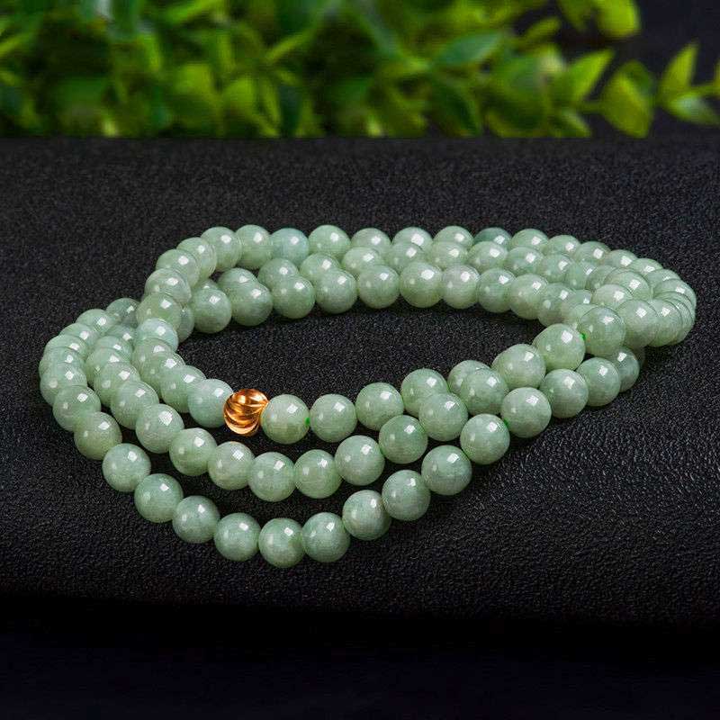 Bracciale Mala della fortuna in giada con 108 perle - Image 7