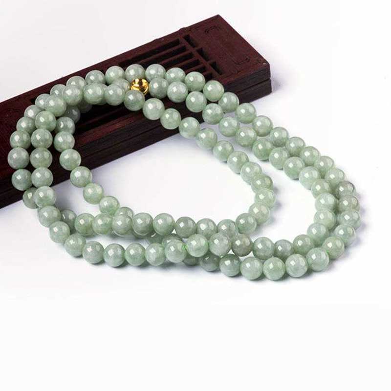 Bracciale Mala della fortuna in giada con 108 perle - Image 9