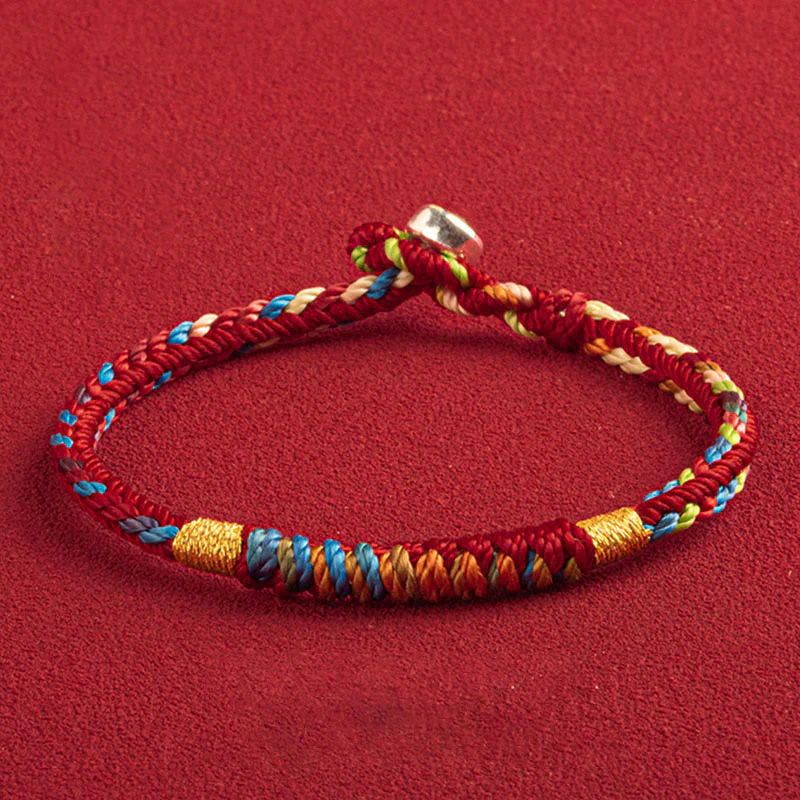 Bracciale multicolore Buddha Stones "Possa tu essere al sicuro e fortunato nell'anno a venire" - Image 10