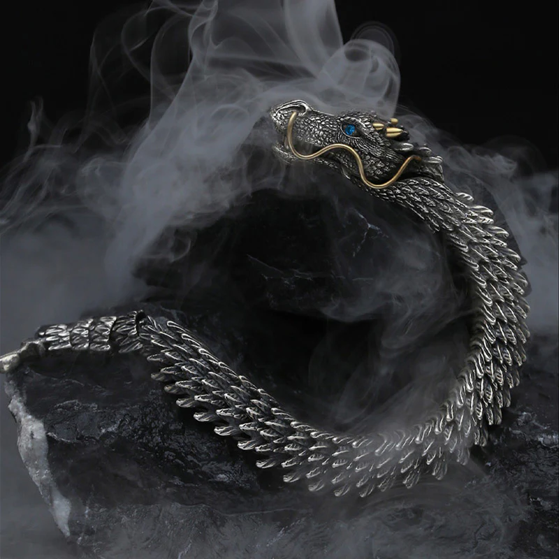 Braccialetto a catena con amuleto fatto a mano con drago nordico Buddha Stones , protezione dalla fortuna - Image 2