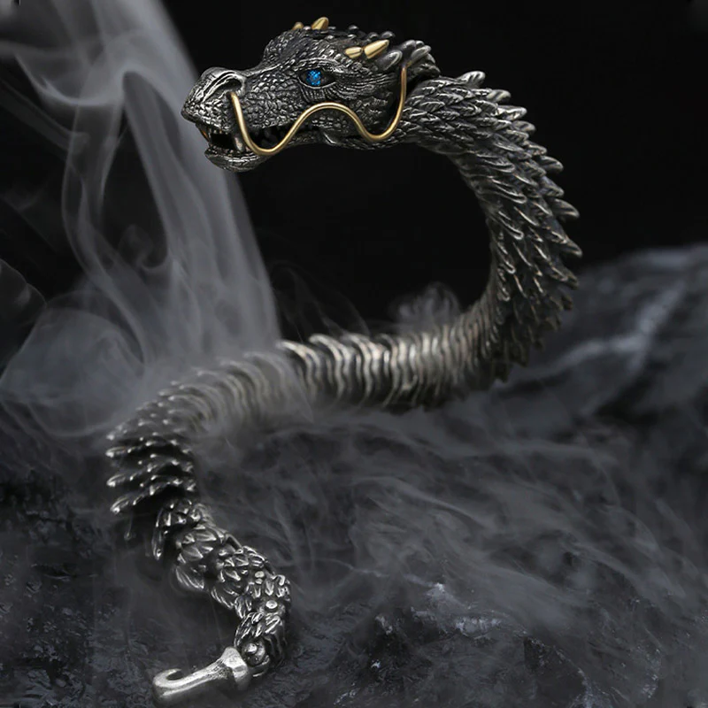 Braccialetto a catena con amuleto fatto a mano con drago nordico Buddha Stones , protezione dalla fortuna - Image 3
