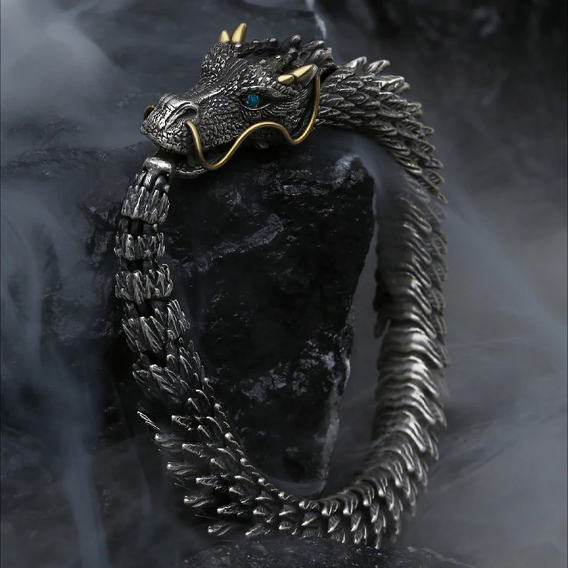 Braccialetto a catena con amuleto fatto a mano con drago nordico Buddha Stones , protezione dalla fortuna - Image 5