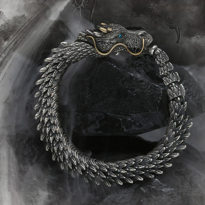 Braccialetto a catena con amuleto fatto a mano con drago nordico Buddha Stones , protezione dalla fortuna - Image 7